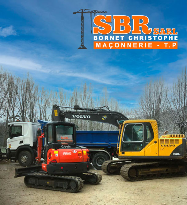 Terrassement SBR – engins de chantier